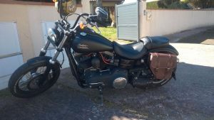 Sacoche Myleatherbikes Harley Dyna Street Bob_159